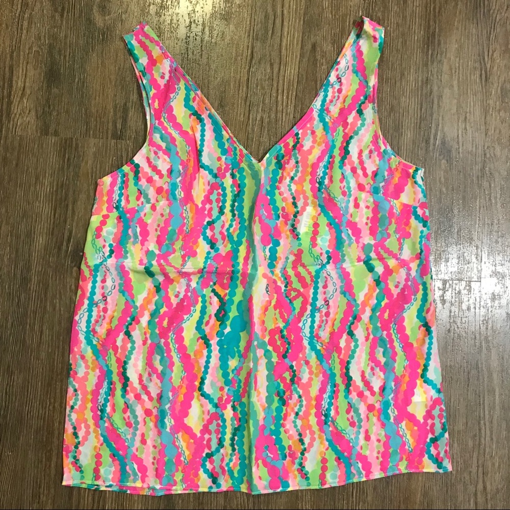 NWT Lilly Pulitzer Cipriani Top Dripping in Jewels